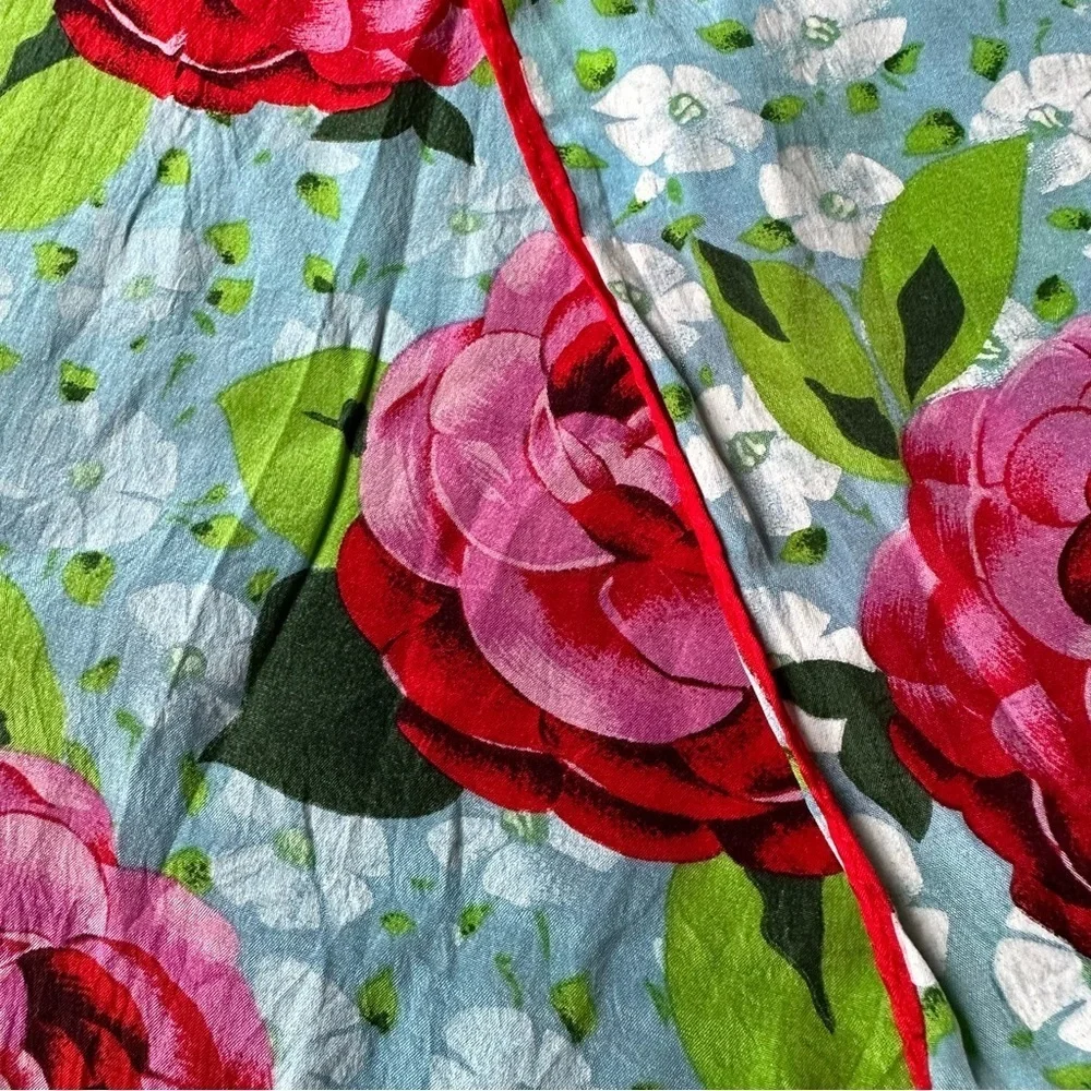 Rare Vintage Silk Floral Oscar de la Renta Scarf
